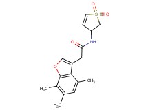 N-(1,1-dioxido-2,3-dihydro-3-thienyl)-2-(4,6,7-trimethyl-1-benzofuran-3-yl)acetamide