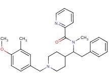 N-{1-[1-(4-methoxy-3-methylbenzyl)-4-piperidinyl]-2-phenylethyl}-N-methyl-2-pyridinecarboxamide