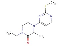 1-ethyl-3-methyl-4-[2-(methylthio)-4-pyrimidinyl]-2-piperazinone