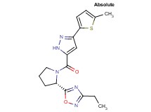 3-ethyl-5-((2S)-1-{[3-(5-methyl-2-thienyl)-1H-pyrazol-5-yl]carbonyl}-2-pyrrolidinyl)-1,2,4-oxadiazole