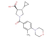 (3S*,4S*)-4-cyclopropyl-1-[3-methyl-4-(4-morpholinyl)benzoyl]-3-pyrrolidinecarboxylic acid
