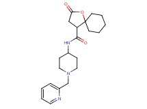 2-oxo-N-[1-(pyridin-2-ylmethyl)piperidin-4-yl]-1-oxaspiro[4.5]decane-4-carboxamide