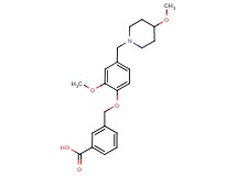 3-({2-methoxy-4-[(4-methoxypiperidin-1-yl)methyl]phenoxy}methyl)benzoic acid