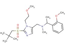 N-{[2-[(2,2-dimethylpropyl)sulfonyl]-1-(2-methoxyethyl)-1H-imidazol-5-yl]methyl}-1-(2-methoxyphenyl)-N-methylethanamine