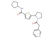 N-cyclopentyl-5-[1-(3-pyridinylacetyl)-2-pyrrolidinyl]-2-thiophenecarboxamide