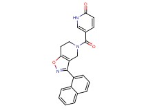 5-{[3-(1-naphthyl)-6,7-dihydroisoxazolo[4,5-c]pyridin-5(4H)-yl]carbonyl}pyridin-2(1H)-one