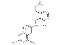 2-(2-amino-4,6-dimethyl-5-pyrimidinyl)-N-[(3-methyl-5,6,7,8-tetrahydro-2,7-naphthyridin-4-yl)methyl]acetamide