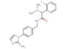 2-(dimethylamino)-2-(2-fluorophenyl)-N-[4-(2-methyl-1H-imidazol-1-yl)benzyl]acetamide