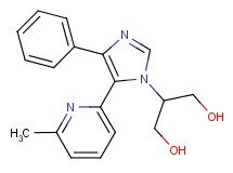 2-[5-(6-methylpyridin-2-yl)-4-phenyl-1H-imidazol-1-yl]propane-1,3-diol
