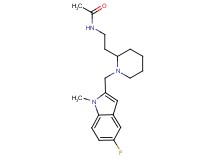 N-(2-{1-[(5-fluoro-1-methyl-1H-indol-2-yl)methyl]-2-piperidinyl}ethyl)acetamide