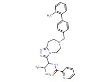 N-(2-methyl-1-{7-[(2'-methyl-4-biphenylyl)methyl]-6,7,8,9-tetrahydro-5H-[1,2,4]triazolo[4,3-d][1,4]diazepin-3-yl}propyl)-2-pyridinecarboxamide