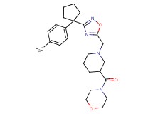 4-{[1-({3-[1-(4-methylphenyl)cyclopentyl]-1,2,4-oxadiazol-5-yl}methyl)-3-piperidinyl]carbonyl}morpholine