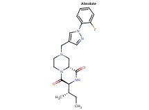 (3S,9aR)-8-{[1-(2-fluorophenyl)-1H-pyrazol-4-yl]methyl}-3-[(1S)-1-methylpropyl]tetrahydro-2H-pyrazino[1,2-a]pyrazine-1,4(3H,6H)-dione
