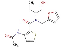 3-(acetylamino)-N-(2-furylmethyl)-N-[1-(hydroxymethyl)propyl]thiophene-2-carboxamide