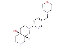 rel-(4aS,8aS)-2-[5-(4-morpholinylmethyl)-2-pyridinyl]octahydro-2,7-naphthyridin-4a(2H)-ol dihydrochloride