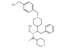 N-ethyl-N-{1-[1-(4-ethylbenzyl)-4-piperidinyl]-2-phenylethyl}tetrahydro-2H-pyran-4-carboxamide