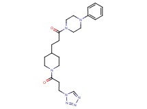 1-phenyl-4-(3-{1-[3-(1H-tetrazol-1-yl)propanoyl]-4-piperidinyl}propanoyl)piperazine