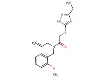 N-allyl-2-[(3-ethyl-1H-1,2,4-triazol-5-yl)thio]-N-(2-methoxybenzyl)acetamide