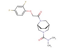 (1R*,5R*)-6-[(2,4-difluorophenoxy)acetyl]-N,N-dimethyl-3,6-diazabicyclo[3.2.2]nonane-3-carboxamide