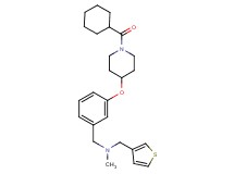 (3-{[1-(cyclohexylcarbonyl)-4-piperidinyl]oxy}benzyl)methyl(3-thienylmethyl)amine