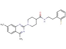 1-(4,7-dimethyl-2-quinazolinyl)-N-[2-(2-fluorophenyl)ethyl]-4-piperidinecarboxamide