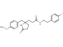 N-[2-(4-fluorophenyl)ethyl]-3-[2-(4-methoxybenzyl)-5-oxo-2-pyrrolidinyl]propanamide