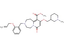 methyl 3-[2-(allyloxy)benzyl]-9-[(1-methyl-3-piperidinyl)methoxy]-7-oxo-1,2,3,4,5,7-hexahydropyrido[1,2-d][1,4]diazepine-10-carboxylate
