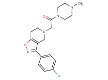 3-(4-chlorophenyl)-5-[2-(4-methylpiperazin-1-yl)-2-oxoethyl]-4,5,6,7-tetrahydroisoxazolo[4,5-c]pyridine