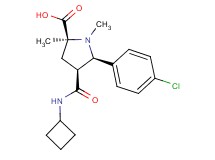 (2S*,4S*,5R*)-5-(4-chlorophenyl)-4-[(cyclobutylamino)carbonyl]-1,2-dimethylpyrrolidine-2-carboxylic acid