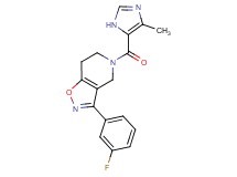 3-(3-fluorophenyl)-5-[(4-methyl-1H-imidazol-5-yl)carbonyl]-4,5,6,7-tetrahydroisoxazolo[4,5-c]pyridine