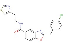 2-(4-chlorobenzyl)-N-[2-(1,3-thiazol-4-yl)ethyl]-1,3-benzoxazole-5-carboxamide