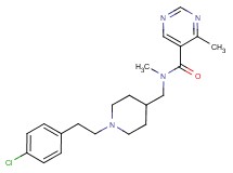 N-({1-[2-(4-chlorophenyl)ethyl]piperidin-4-yl}methyl)-N,4-dimethylpyrimidine-5-carboxamide