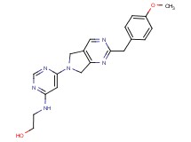 2-({6-[2-(4-methoxybenzyl)-5,7-dihydro-6H-pyrrolo[3,4-d]pyrimidin-6-yl]pyrimidin-4-yl}amino)ethanol