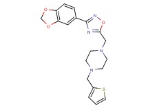 1-{[3-(1,3-benzodioxol-5-yl)-1,2,4-oxadiazol-5-yl]methyl}-4-(2-thienylmethyl)piperazine