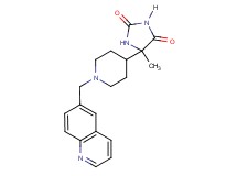 5-methyl-5-[1-(6-quinolinylmethyl)-4-piperidinyl]-2,4-imidazolidinedione
