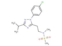 N-{2-[1-(4-chlorophenyl)-3-isopropyl-1H-1,2,4-triazol-5-yl]ethyl}-N-methylmethanesulfonamide