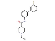 1-ethyl-N-(3'-fluoro-3-biphenylyl)-4-piperidinecarboxamide