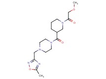 1-{[1-(methoxyacetyl)-3-piperidinyl]carbonyl}-4-[(5-methyl-1,2,4-oxadiazol-3-yl)methyl]piperazine