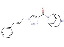 (1S*,6R*)-9-({1-[(2E)-3-phenyl-2-propen-1-yl]-1H-1,2,3-triazol-4-yl}carbonyl)-3,9-diazabicyclo[4.2.1]nonane