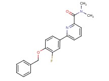 6-[4-(benzyloxy)-3-fluorophenyl]-N,N-dimethylpyridine-2-carboxamide