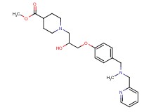 methyl 1-[2-hydroxy-3-(4-{[methyl(2-pyridinylmethyl)amino]methyl}phenoxy)propyl]-4-piperidinecarboxylate