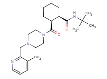 (1R*,2S*)-N-(tert-butyl)-2-({4-[(3-methylpyridin-2-yl)methyl]piperazin-1-yl}carbonyl)cyclohexanecarboxamide