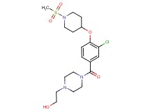 2-[4-(3-chloro-4-{[1-(methylsulfonyl)-4-piperidinyl]oxy}benzoyl)-1-piperazinyl]ethanol