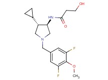 N-[rel-(3R,4S)-4-cyclopropyl-1-(3,5-difluoro-4-methoxybenzyl)-3-pyrrolidinyl]-3-hydroxypropanamide hydrochloride