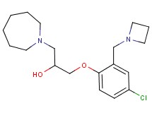 1-azepan-1-yl-3-[2-(azetidin-1-ylmethyl)-4-chlorophenoxy]propan-2-ol