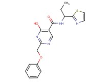 4-hydroxy-2-(phenoxymethyl)-N-[1-(1,3-thiazol-2-yl)propyl]pyrimidine-5-carboxamide