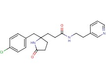 3-[2-(4-chlorobenzyl)-5-oxo-2-pyrrolidinyl]-N-[2-(3-pyridinyl)ethyl]propanamide