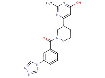 2-methyl-6-{1-[3-(4H-1,2,4-triazol-4-yl)benzoyl]-3-piperidinyl}-4-pyrimidinol
