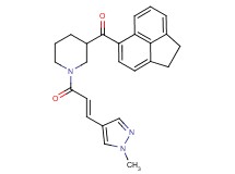 1,2-dihydro-5-acenaphthylenyl{1-[(2E)-3-(1-methyl-1H-pyrazol-4-yl)-2-propenoyl]-3-piperidinyl}methanone