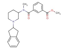 methyl 3-{[[1-(2,3-dihydro-1H-inden-2-yl)-3-piperidinyl](methyl)amino]carbonyl}benzoate